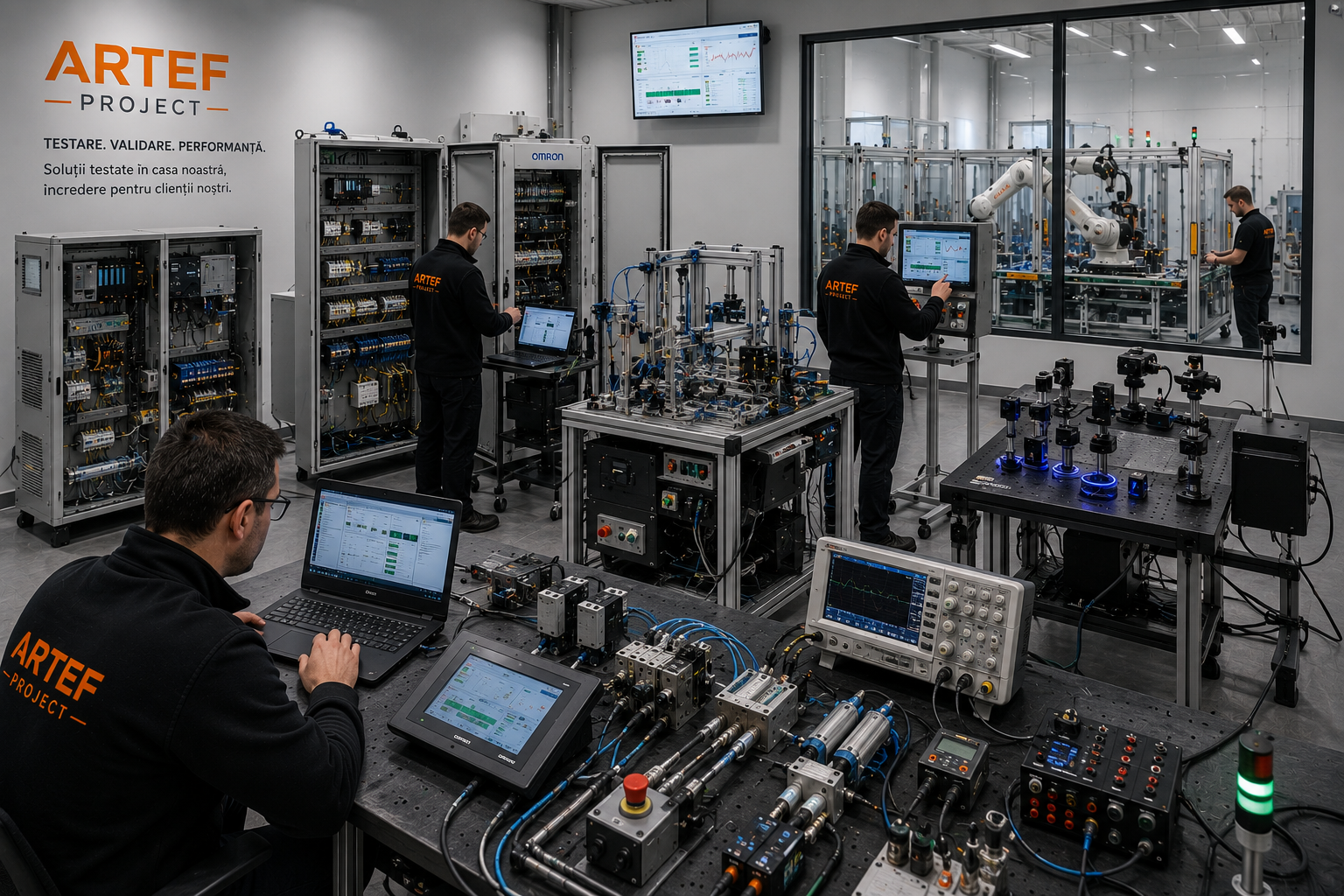 Testarea și validarea echipamentelor industriale